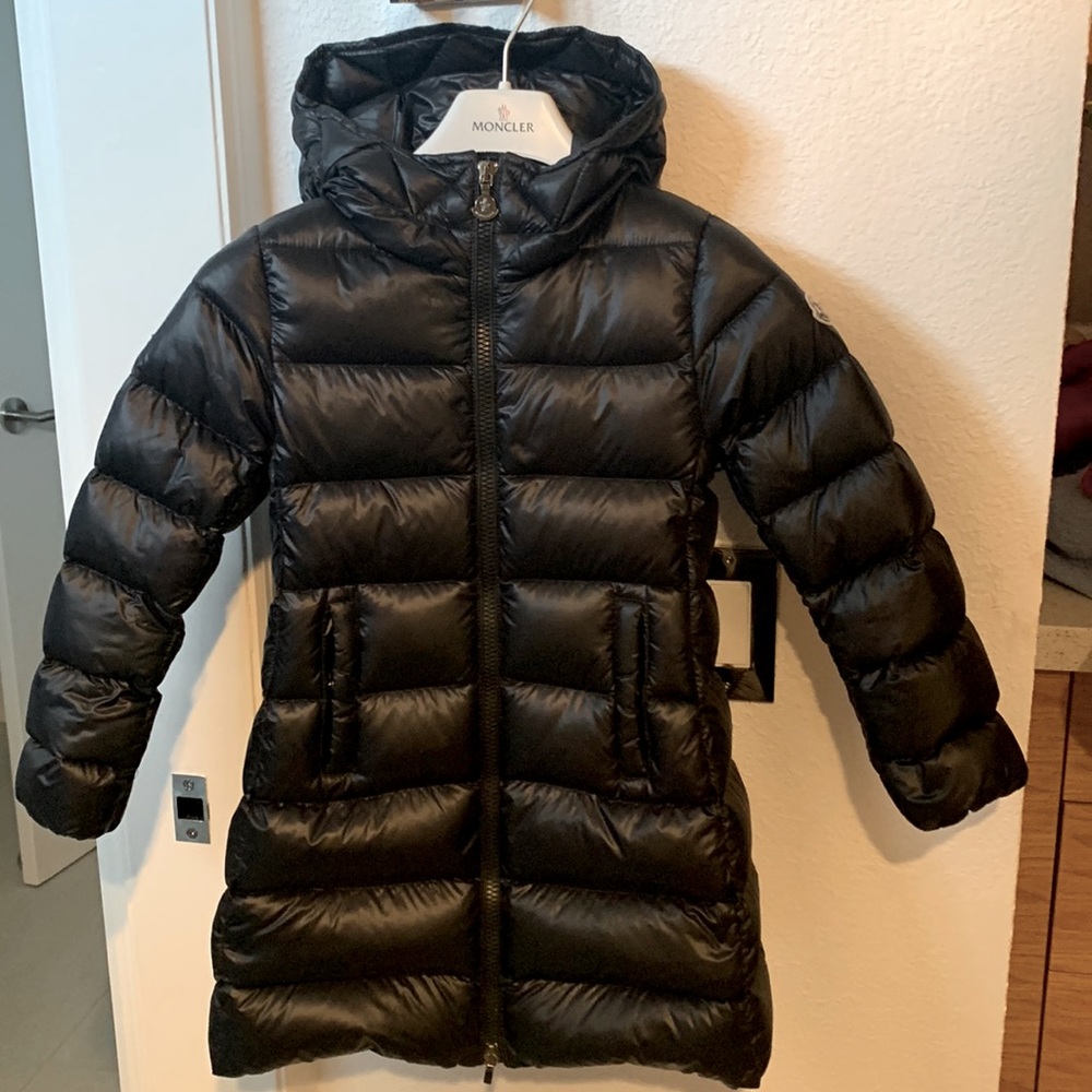 Moncler girls long puffer coat size 6